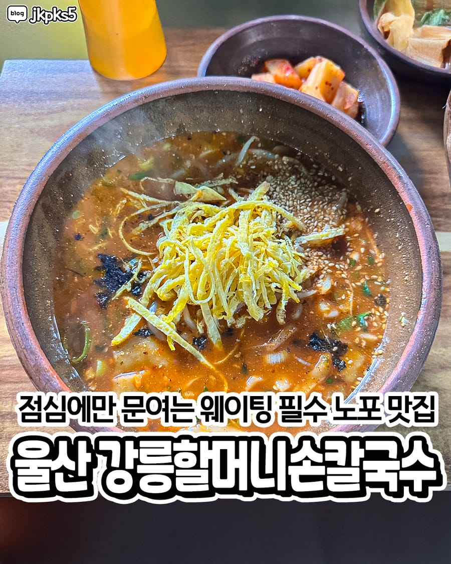 강릉할머니손칼국수 한식