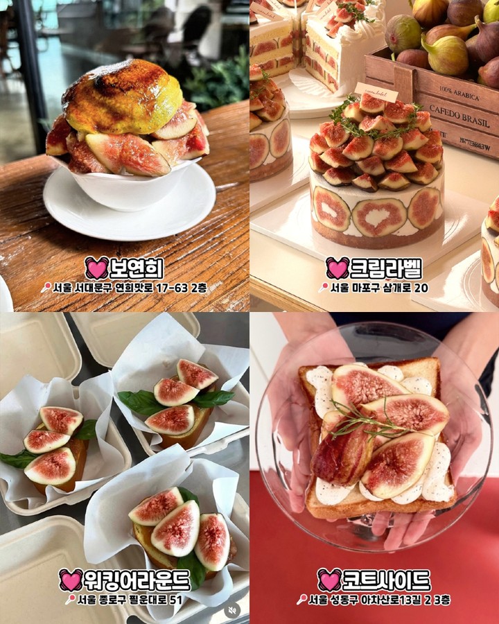 서울 무화과 디저트 카페